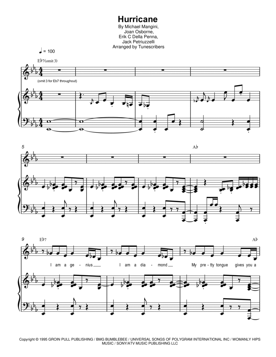 Hurricane Hurricane Voice scores gallery preview page 1