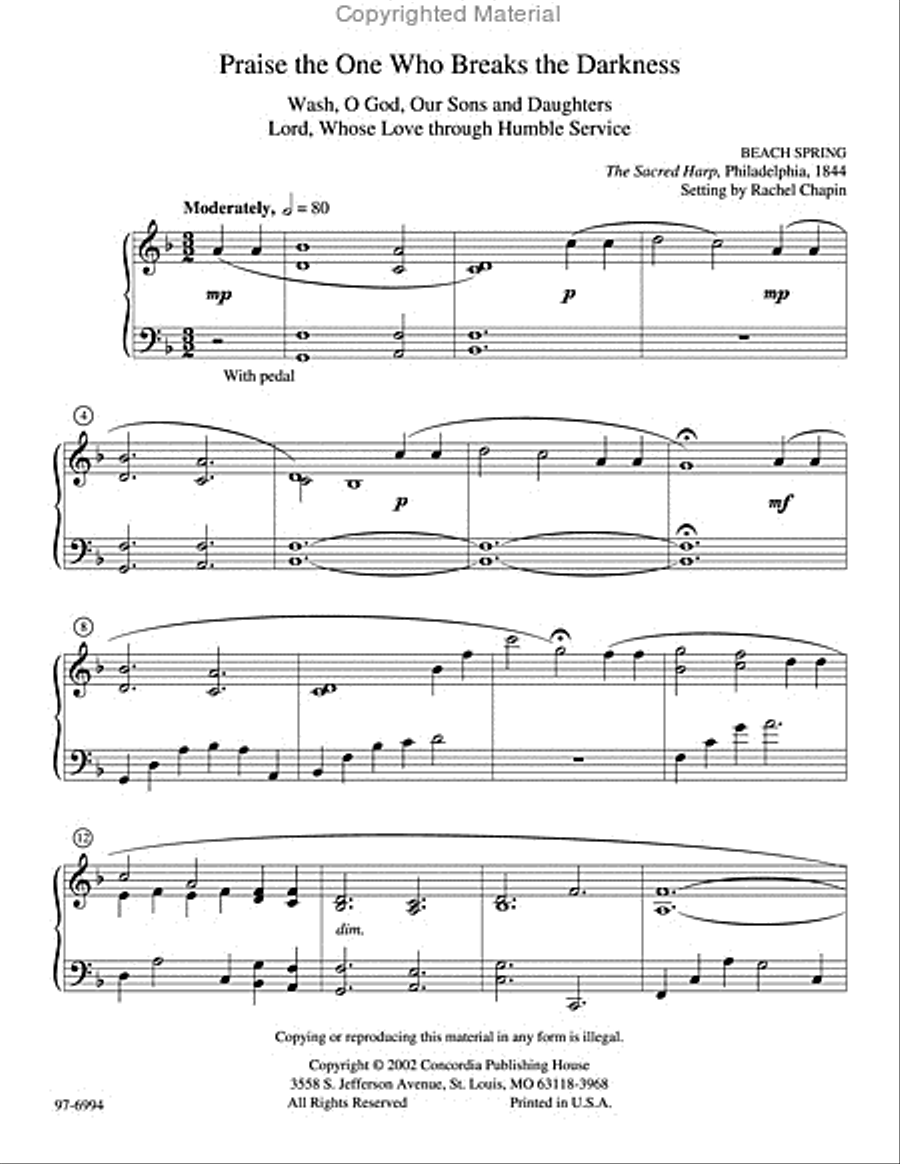 The Cross of Christ: Six Lenten Pieces Piano Solo scores gallery preview page 2