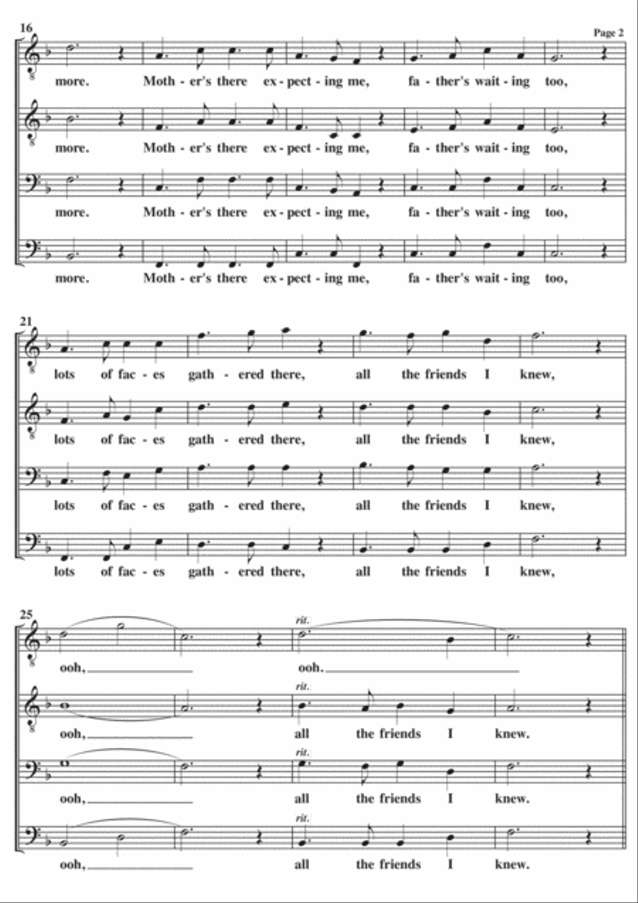 Going Home A Cappella TTBB Going Home A Cappella TTBB TTBB scores gallery preview page 2