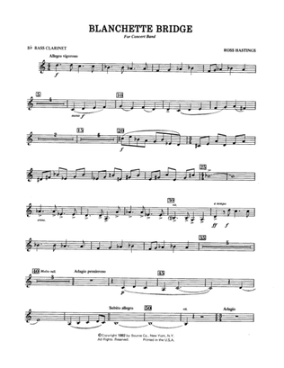 Blanchette Bridge - Bb Bass Clarinet
