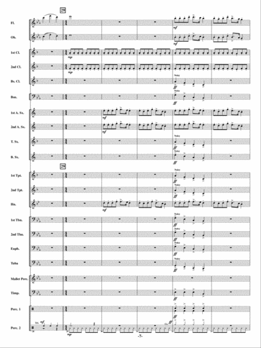 Christmas Can-Can Christmas Can-Can Concert Band scores gallery preview page 6