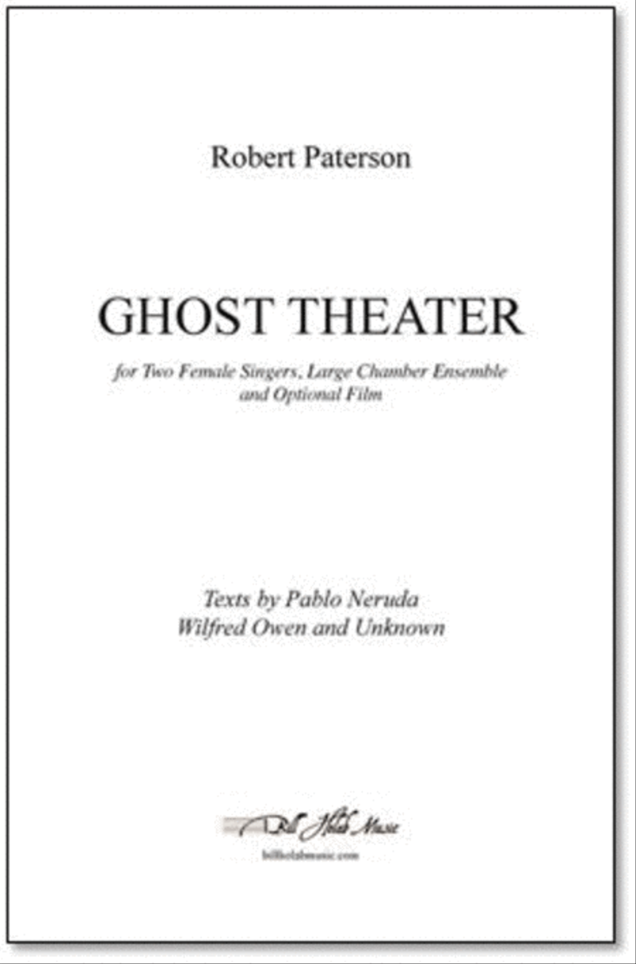 Ghost Theater Ghost Theater Mezzo-Soprano Voice scores gallery preview page 1