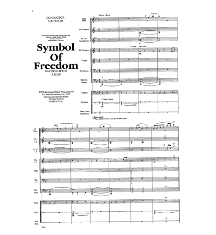 Symbol of Freedom Symbol of Freedom Concert Band scores gallery preview page 3