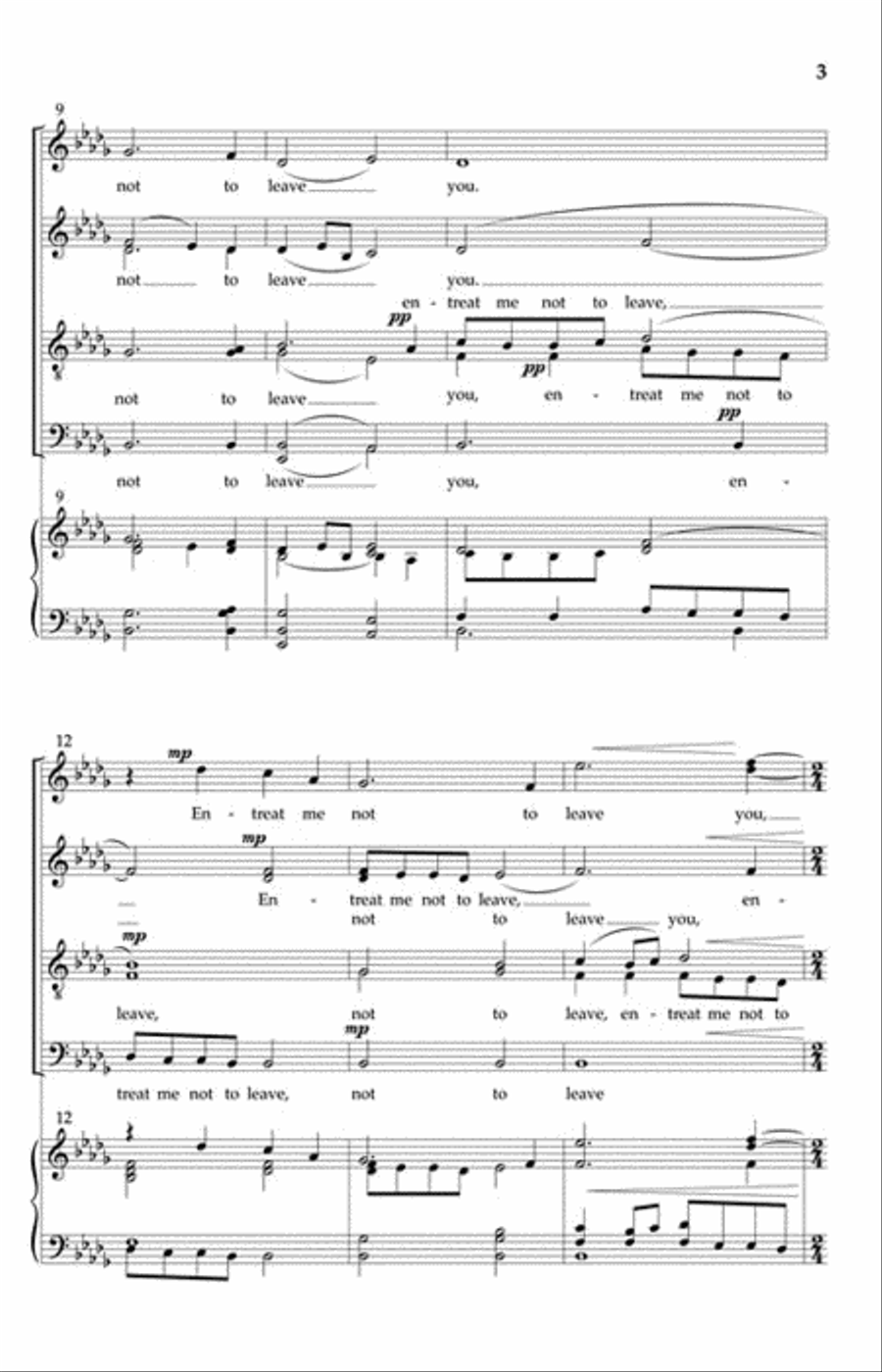 Entreat Me Not to Leave You Divisi scores gallery preview page 3