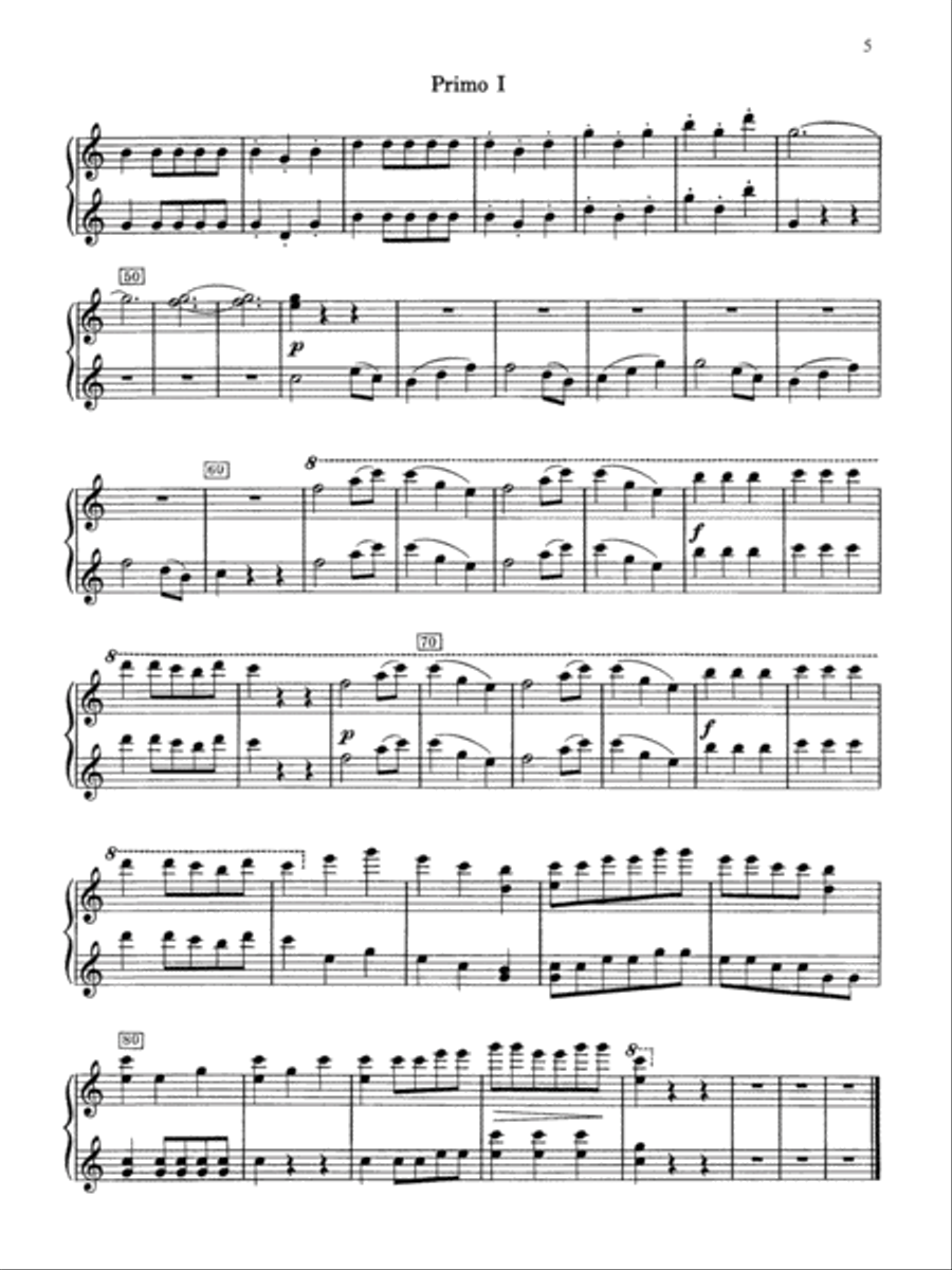 7 Classical Favorites Arranged for Two Pianos, Eight Hands - Piano Quartet Cello scores gallery preview page 5