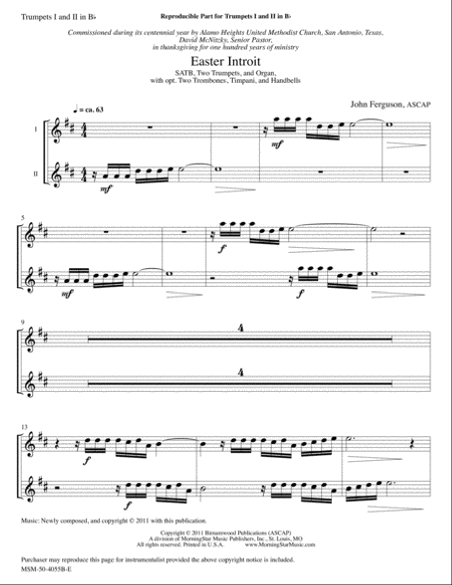 Easter Introit Choir scores gallery preview page 2