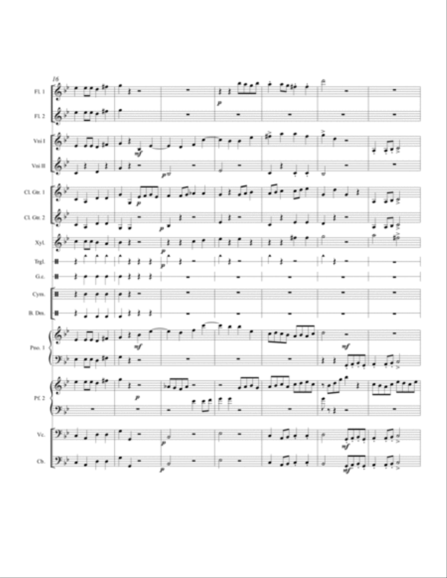Fossils Flute scores gallery preview page 3