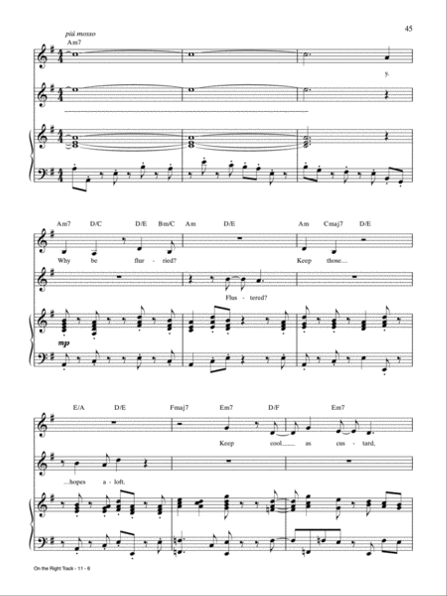 On the Right Track (from Pippin) Piano, Vocal, Guitar scores gallery preview page 6