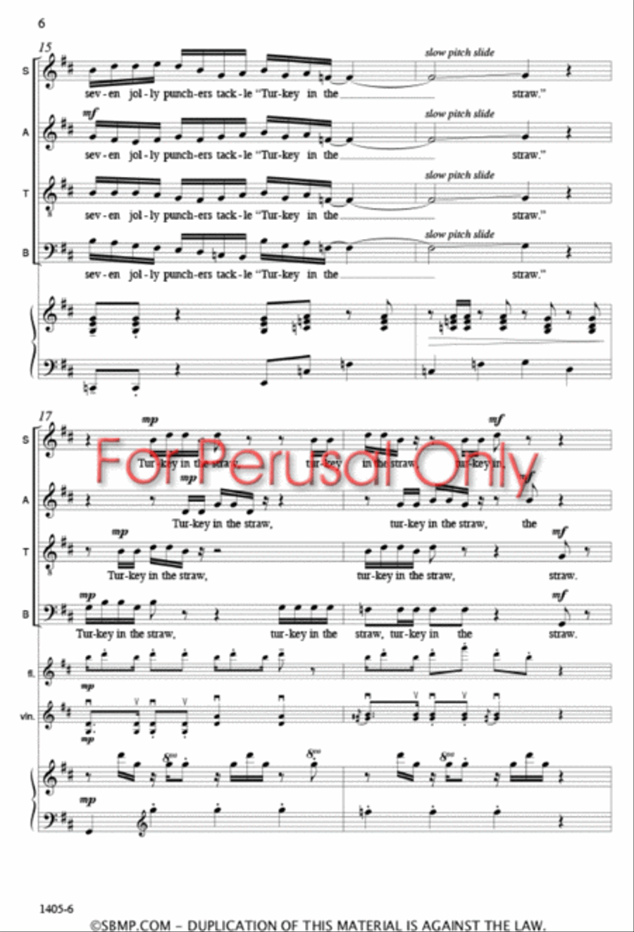 The Bunk-House Orchestra - SATB Octavo 4-Part scores gallery preview page 5