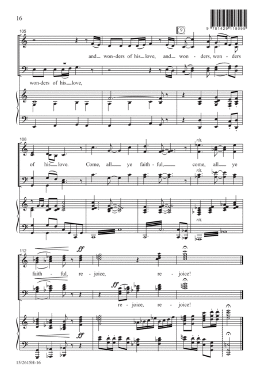 Rejoice! 4-Part scores gallery preview page 16