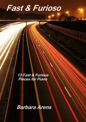 Book cover for Fast & Furioso: 13 Fast & Furious Piano Pieces