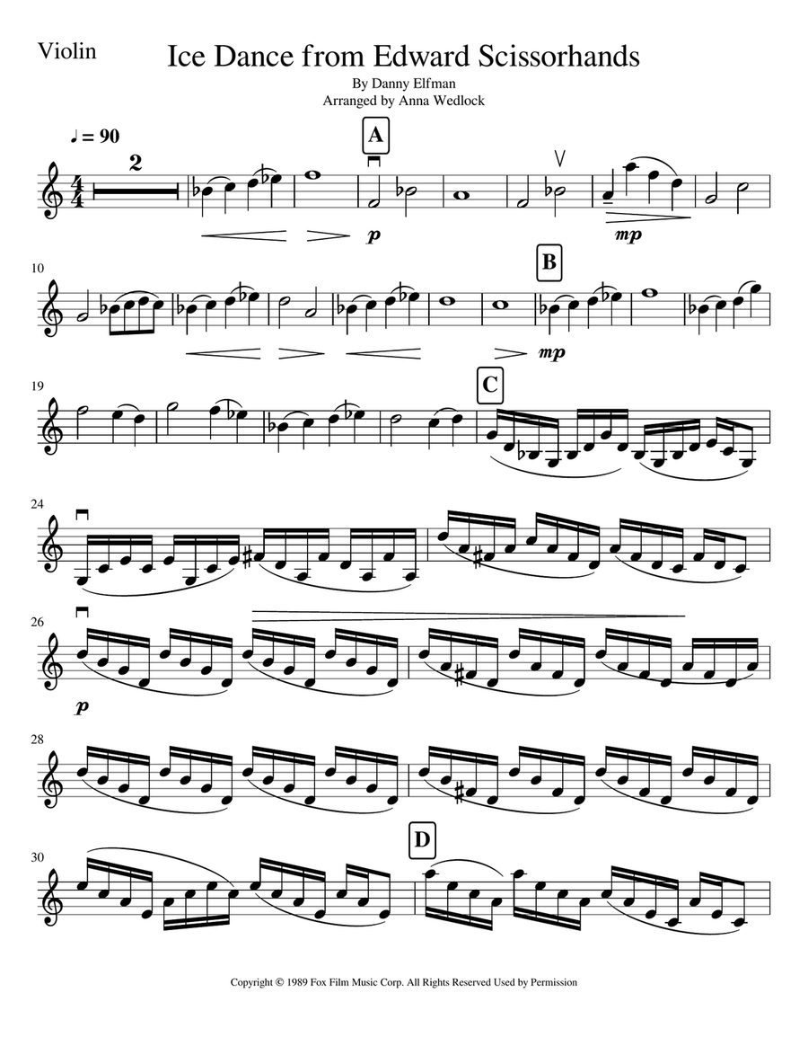 Ice Dance Ice Dance Violin Solo scores gallery preview page 4