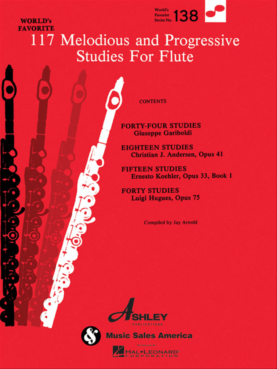 117 Melodious and Progressive Studies for Flute Flute Solo scores gallery preview page 1