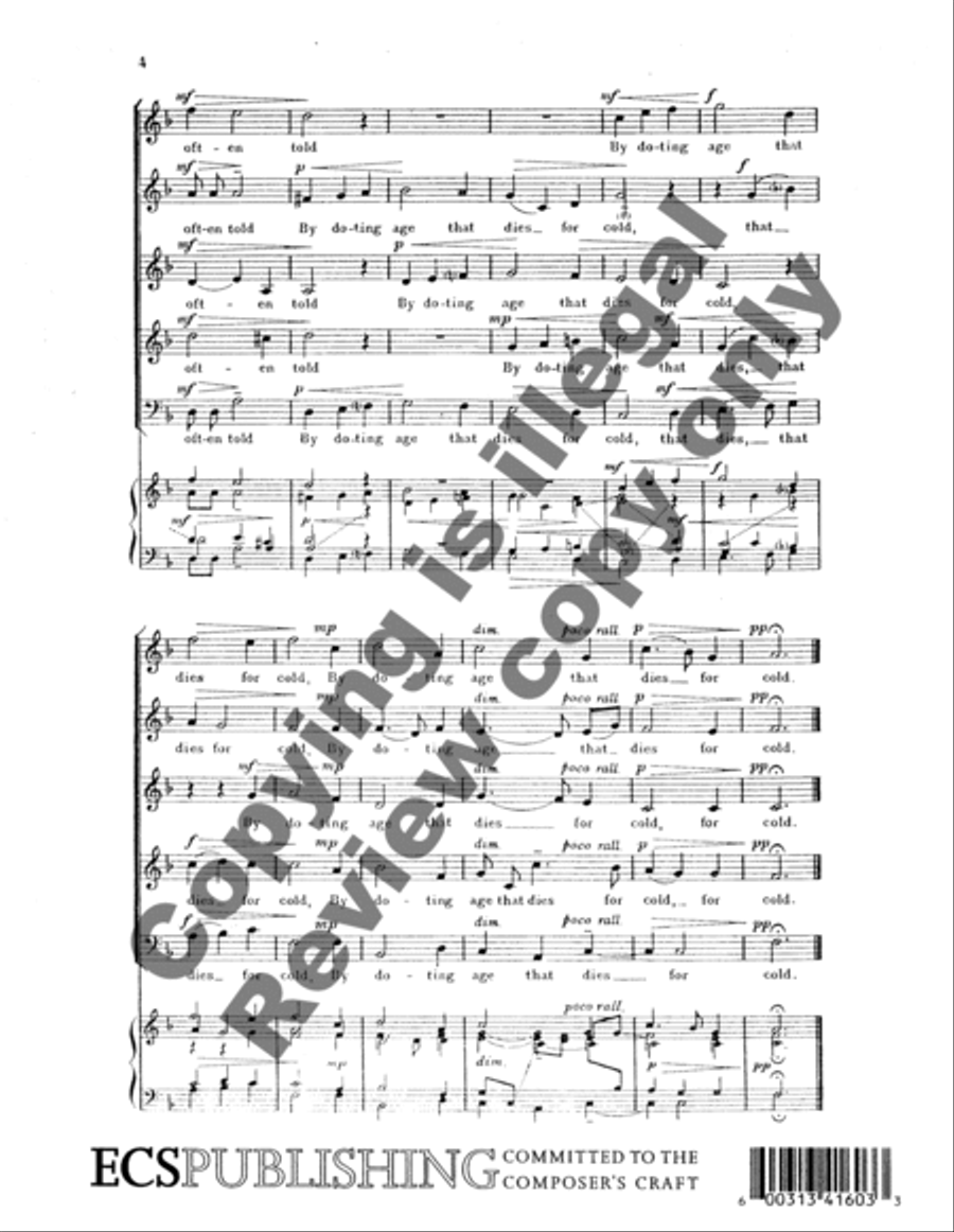 I Thought That Love Had Been a Boy SSATB scores gallery preview page 6