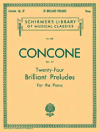 Book cover for 24 Brilliant Preludes, Op. 37