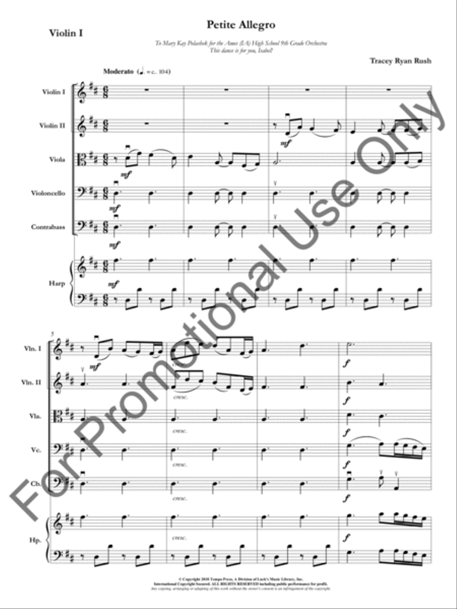 Petite Allegro Orchestra scores gallery preview page 2