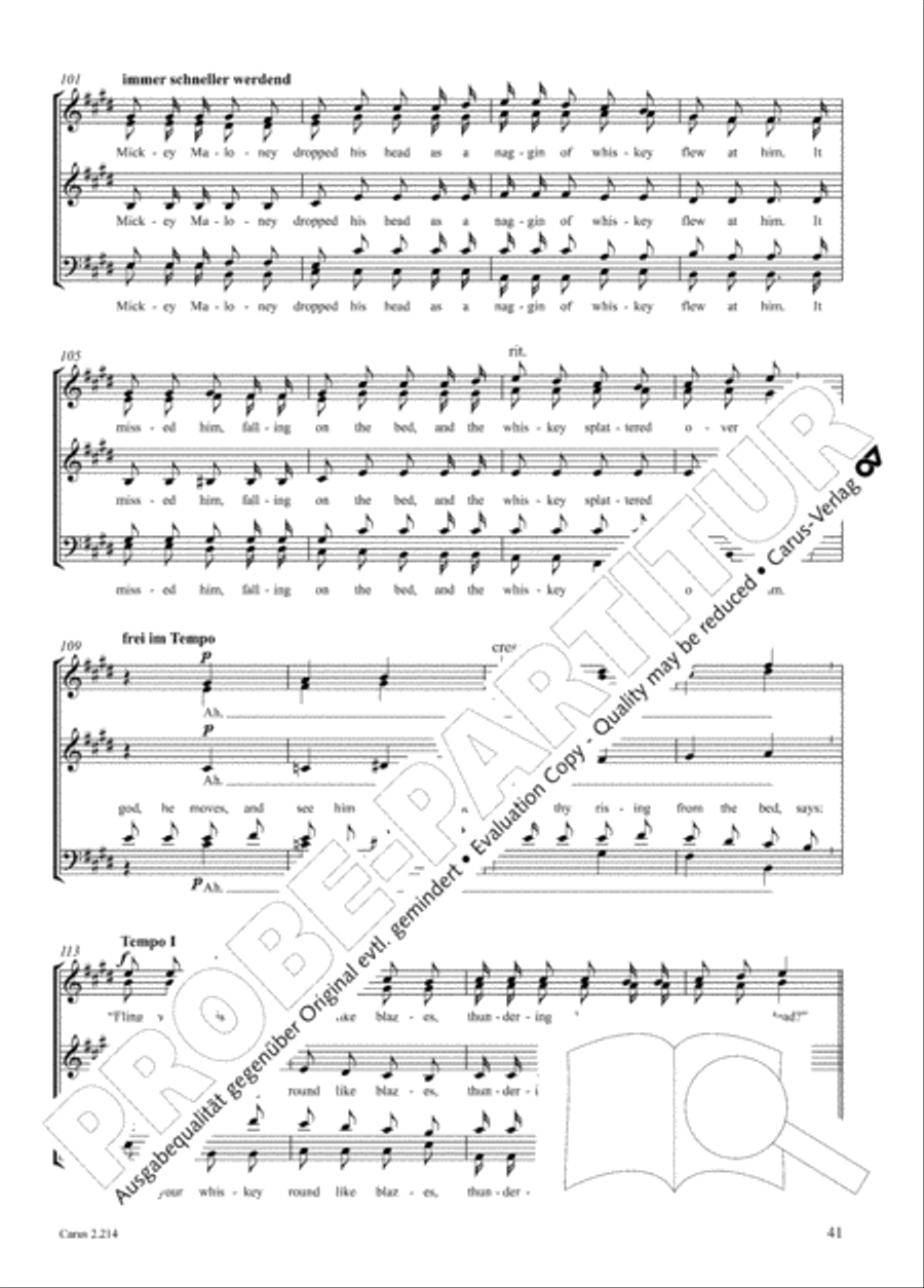 Choral Collection Folk Songs Choir scores gallery preview page 22