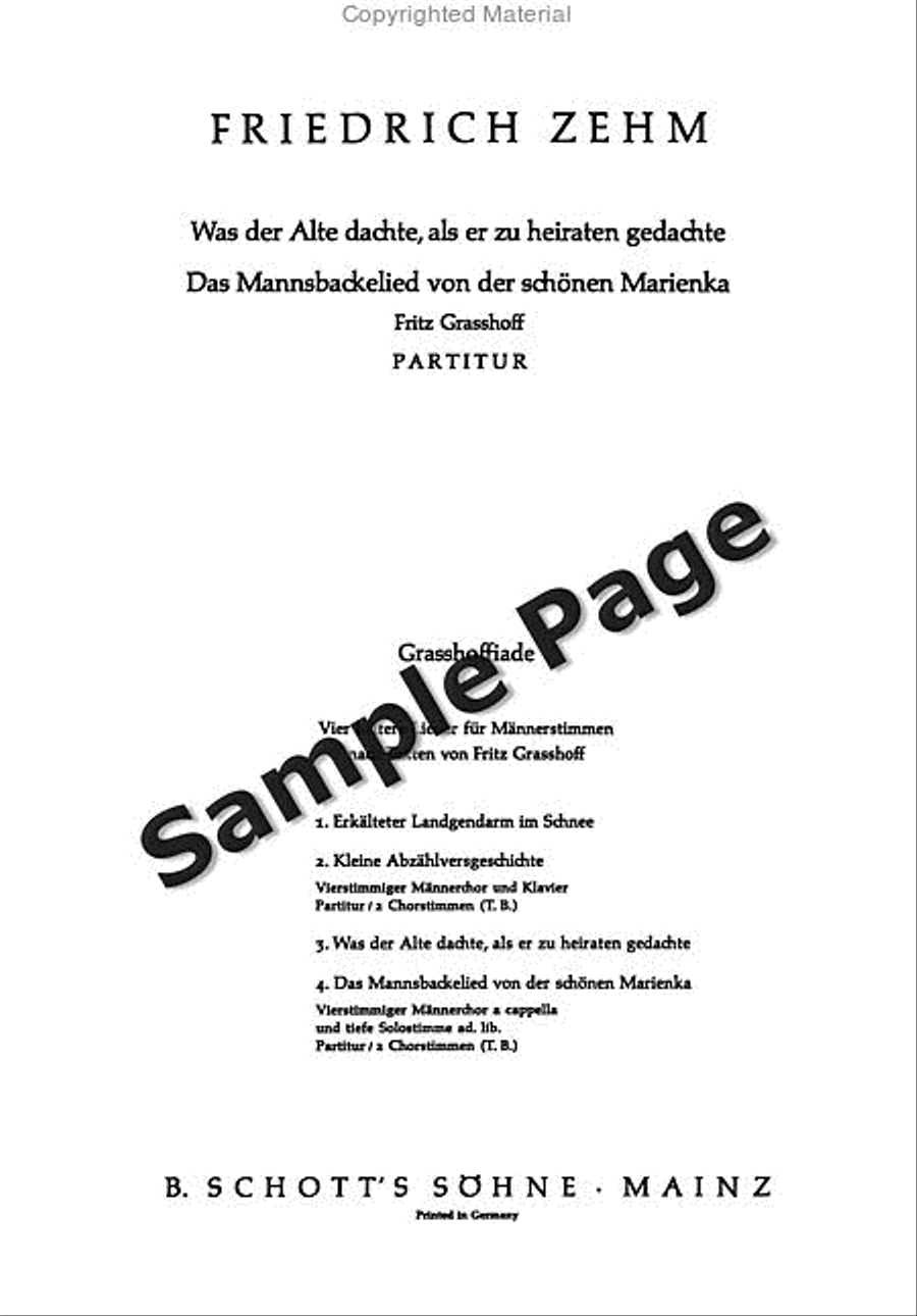 Was Der Alte Dachte Als Er Zu TTBB scores gallery preview page 2
