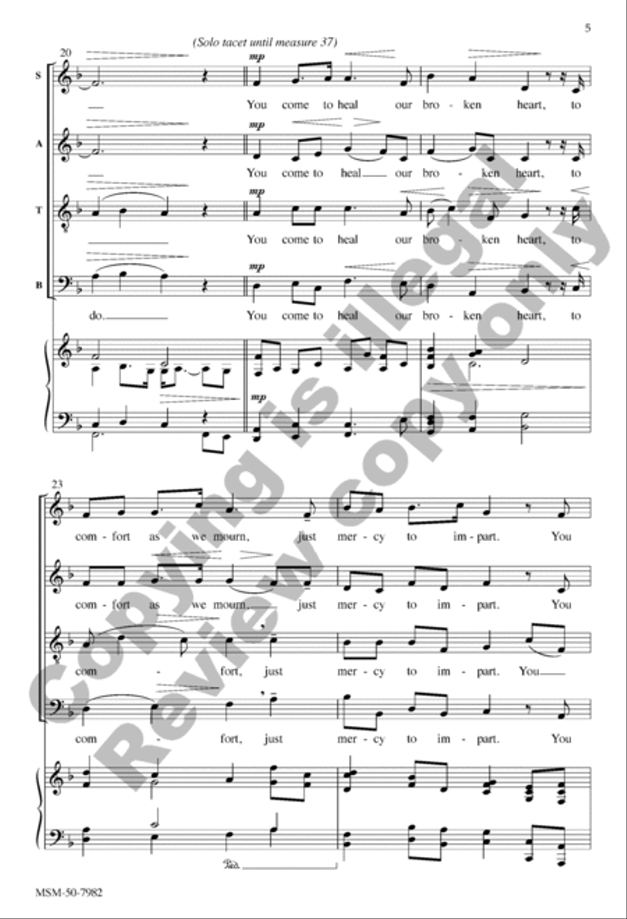 Speak, Lord 4-Part scores gallery preview page 5