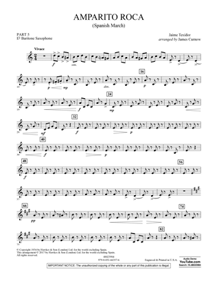 Amparito Roca (Spanish March) - Pt.5 - Eb Baritone Saxophone