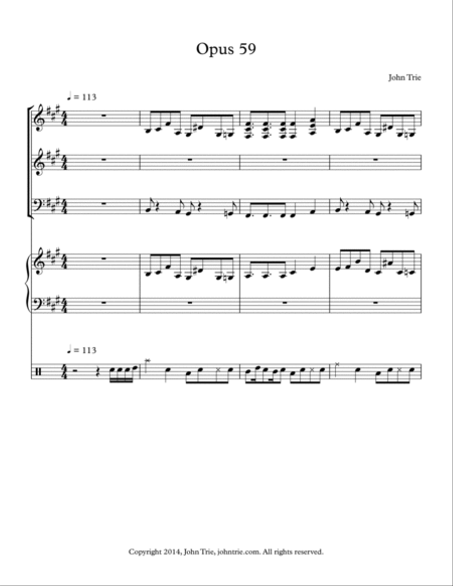 Opus 59 - I spy classically Small Ensemble scores gallery preview page 2