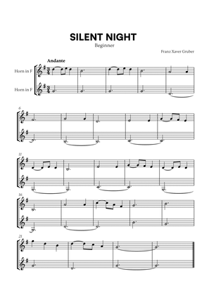 Franz Xaver Gruber - Silent Night (Beginner) (for French Horn Duet)