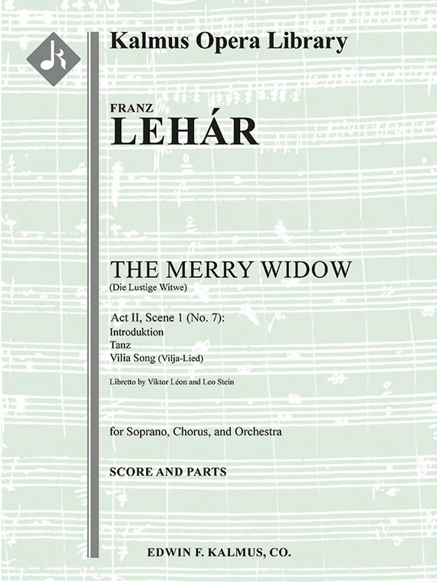 Die Lustige Witwe (The Merry Widow): Vilia Song (Vilja-Lied) Score scores gallery preview page 1