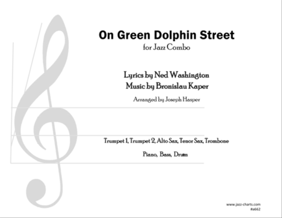 On Green Dolphin Street On Green Dolphin Street Jazz Ensemble scores gallery preview page 1