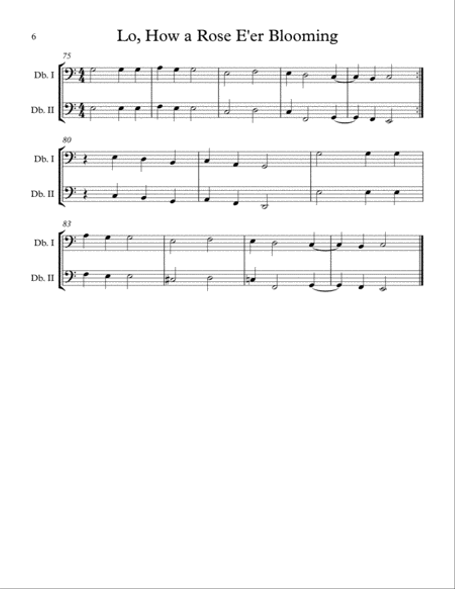 Easy Christmas Duets for Early Intermediate Bass Duet Volume 2 String Duet scores gallery preview page 6