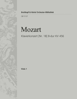 Book cover for Piano Concerto [No. 18] in Bb major K. 456