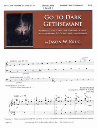 Book cover for Go to Dark Gethsemane (2-3 octaves)