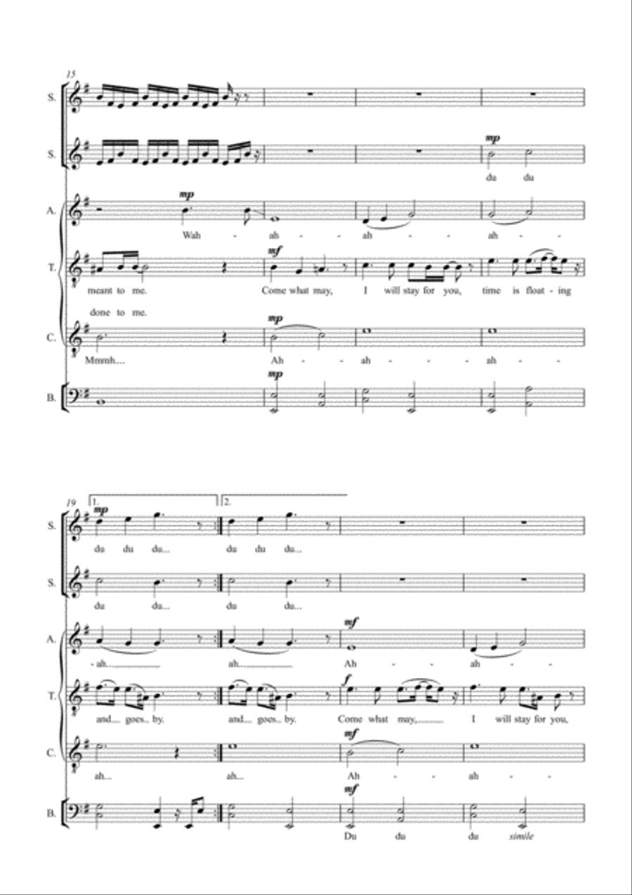 Come what may Come what may Choir scores gallery preview page 4