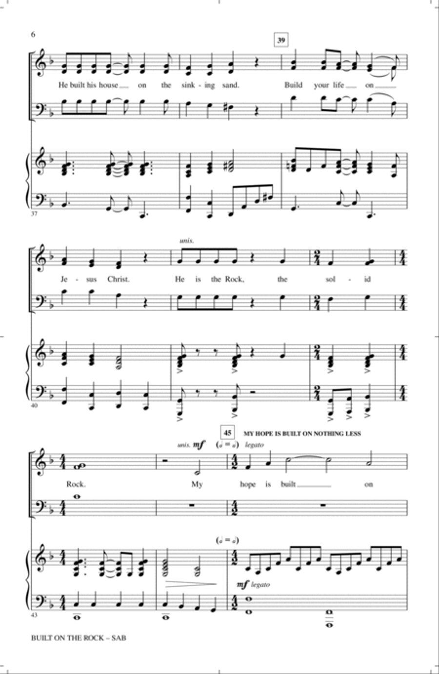 Built On The Rock 3-Part scores gallery preview page 5