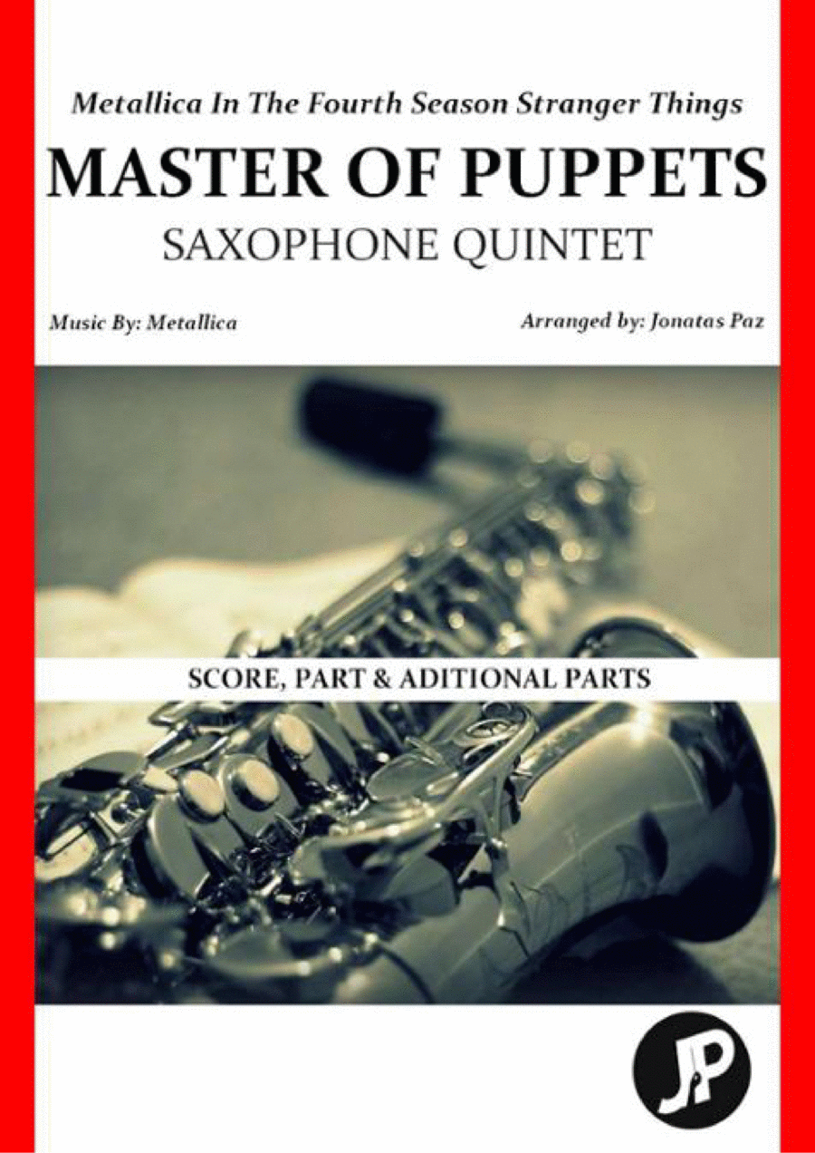 Master Of Puppets Saxophone Quintet scores gallery preview page 1