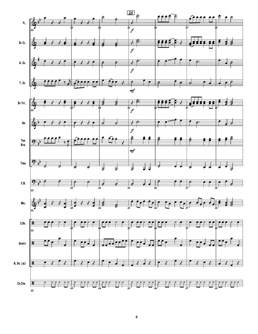 Song Of The South Marching Band scores gallery preview page 5