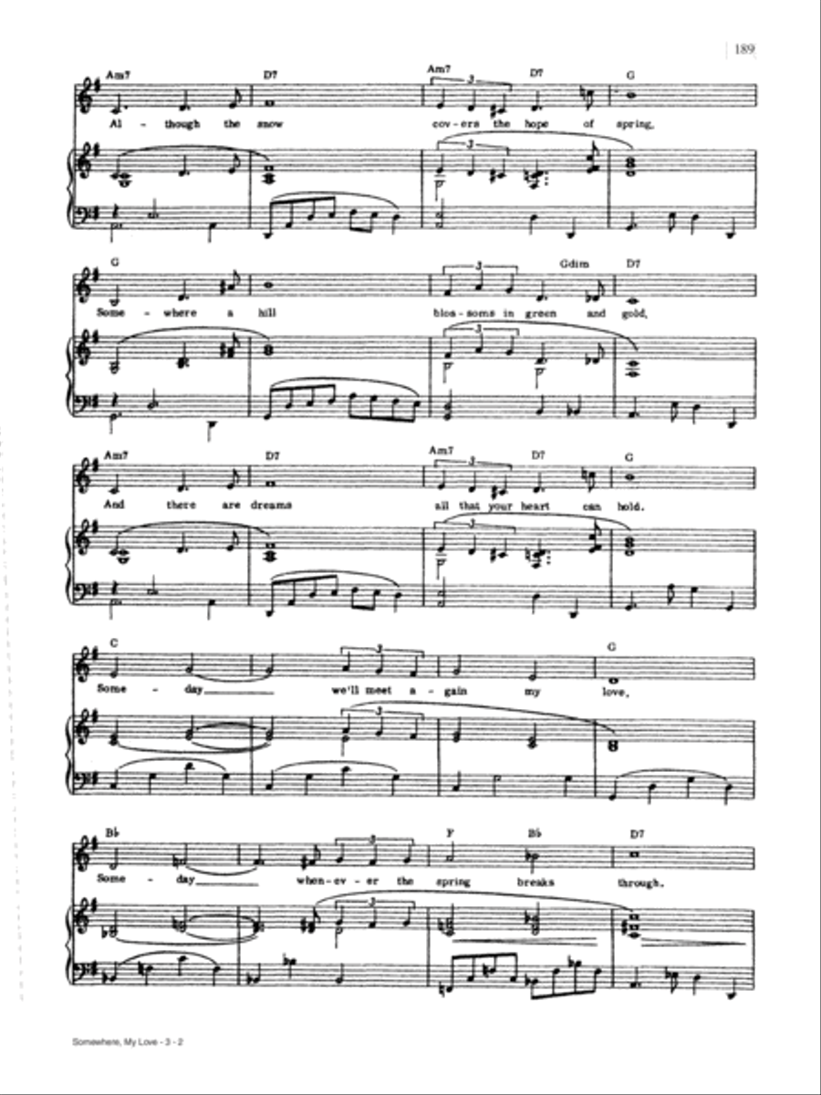 Somewhere My Love (from 