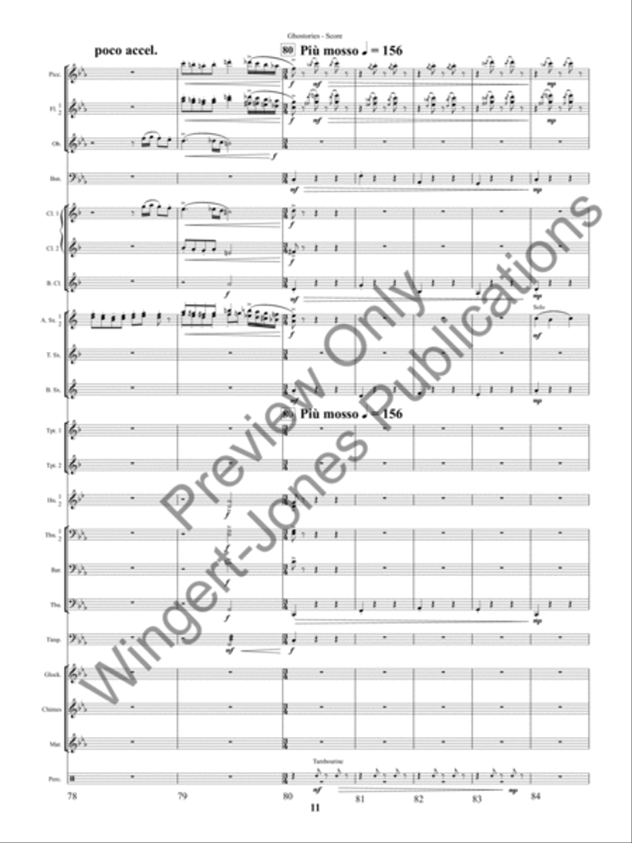 Ghostories (Score) Concert Band scores gallery preview page 14