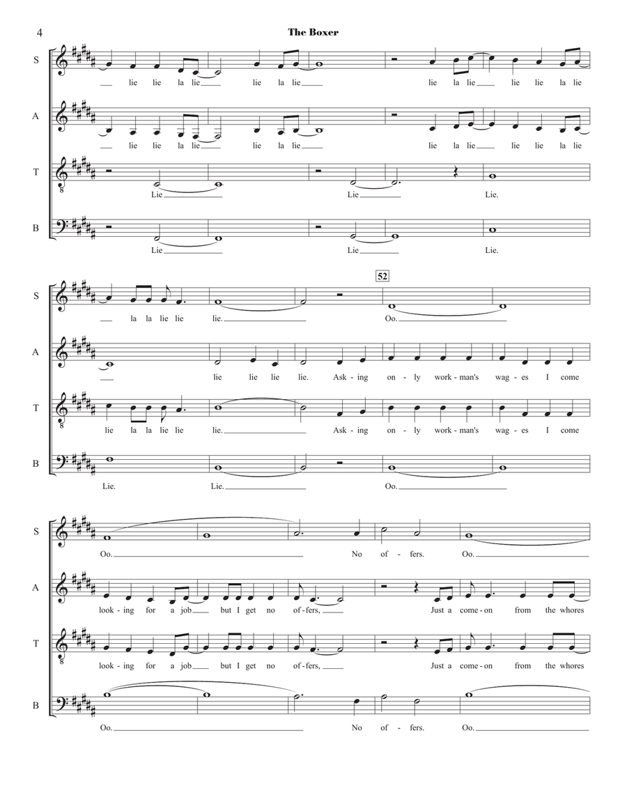 The Boxer 4-Part scores gallery preview page 4