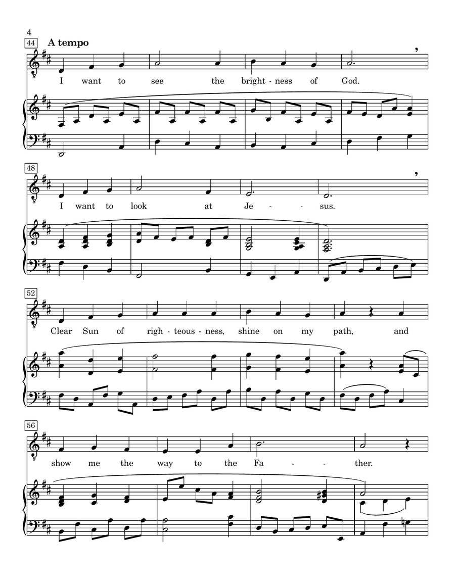 I Want To Walk As A Child Of The Light Tenor Voice scores gallery preview page 4