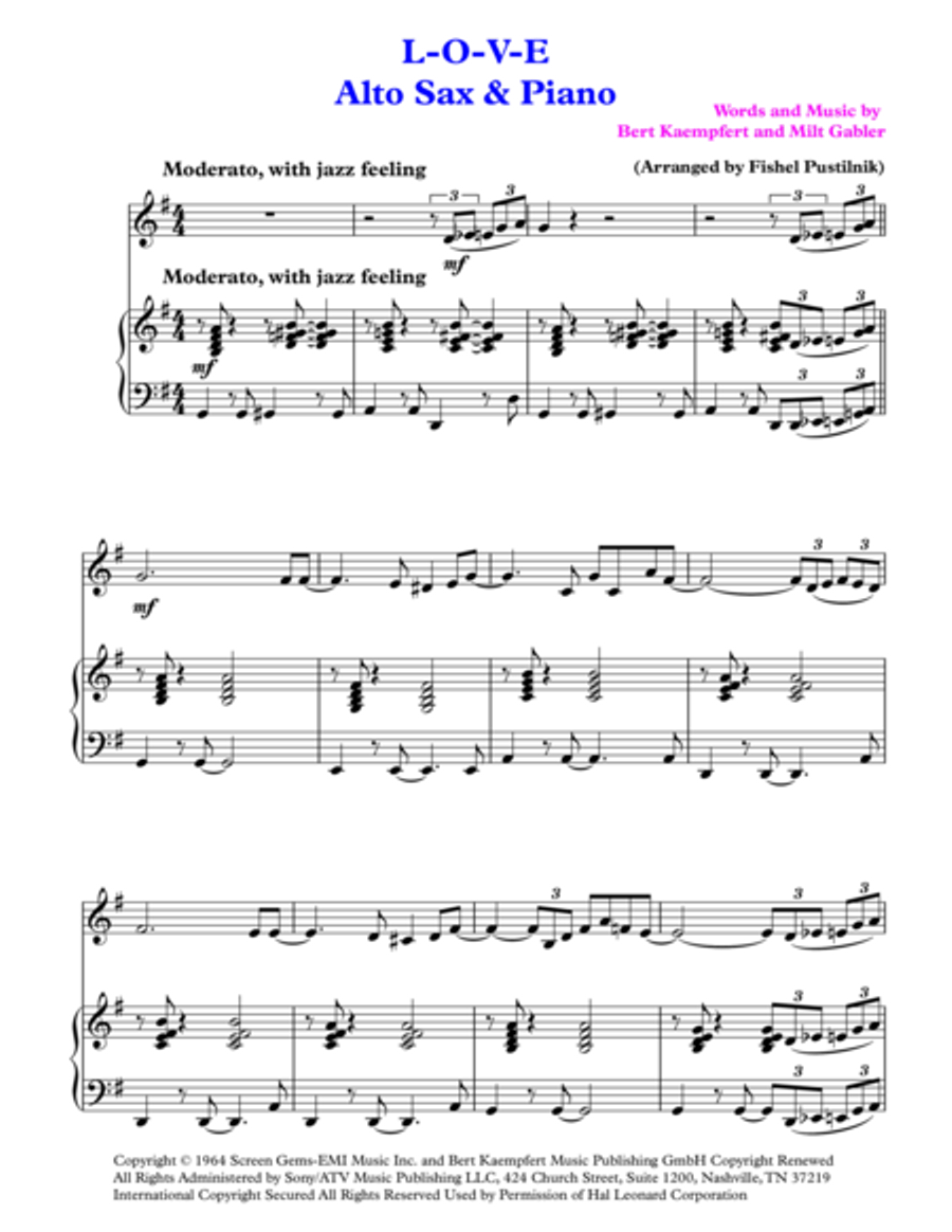L-O-V-E Small Ensemble scores gallery preview page 2