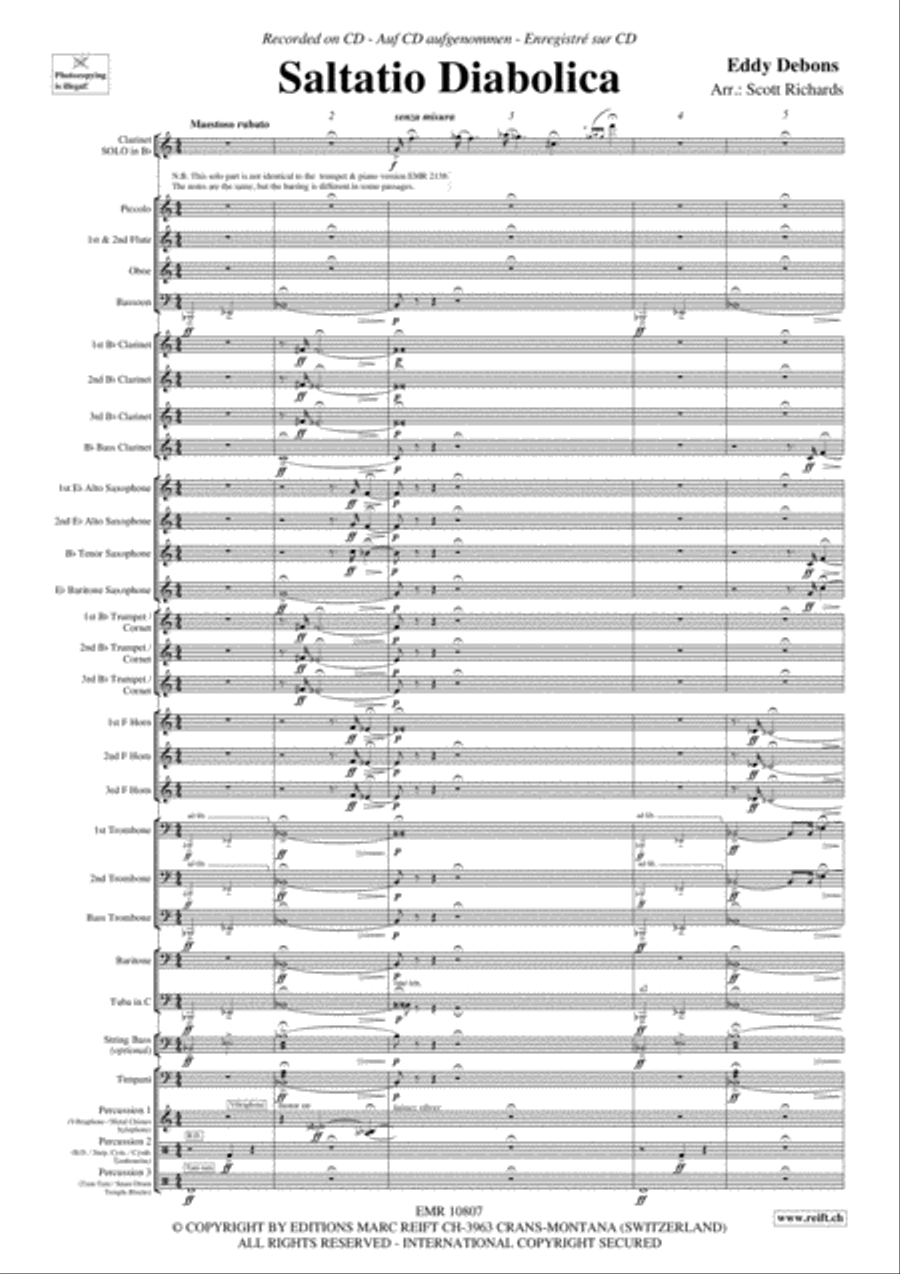 Saltatio Diabolica Saltatio Diabolica Concert Band scores gallery preview page 4