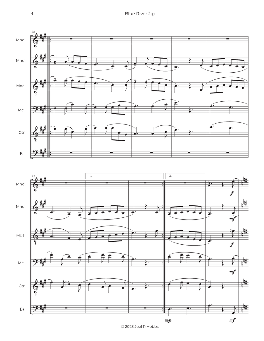 Blue River Jig Large Ensemble scores gallery preview page 5