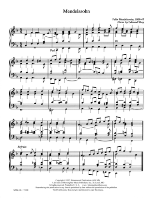 Book cover for Mendelssohn (Hymn Harmonization)