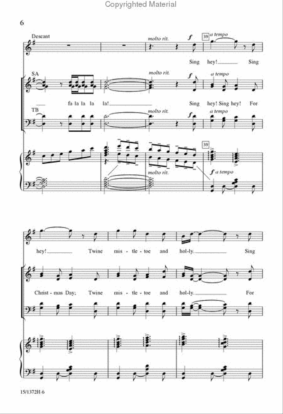 Sing Hey Sing Hey 4-Part scores gallery preview page 6