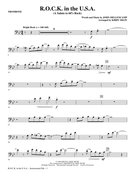 R.O.C.K. In The U.S.A. (A Salute To 60's Rock) - Trombone