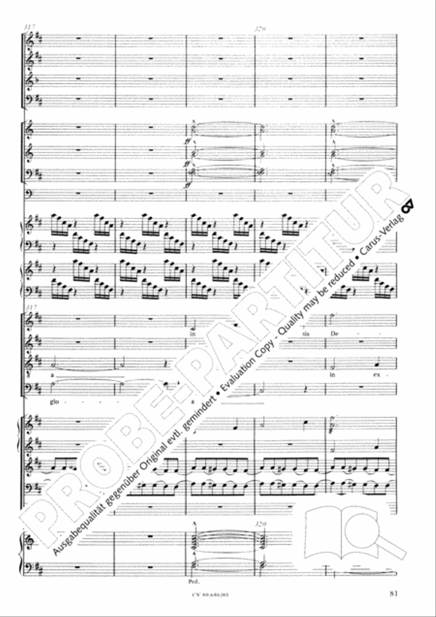 Mass in A Major (2 versions) STB scores gallery preview page 92