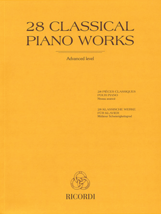 Book cover for 28 Classical Piano Works