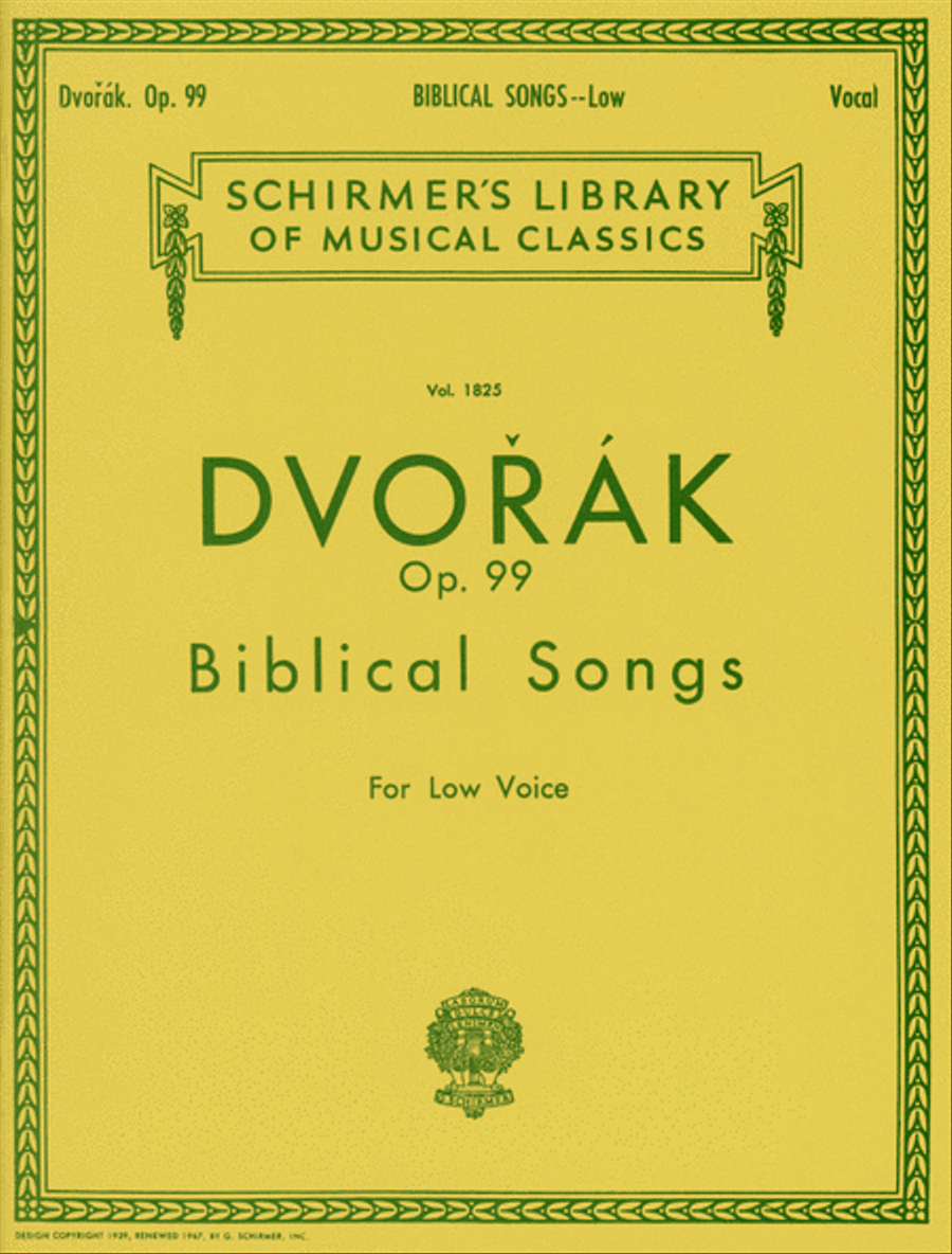 Biblical Songs, Op.99 Low Voice scores gallery preview page 1