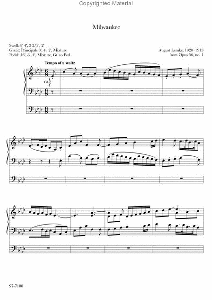 Master Organ Works of Jan Bender, Vol. 3 Organ scores gallery preview page 3