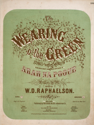 The Wearing O' the Green. Song with Choru